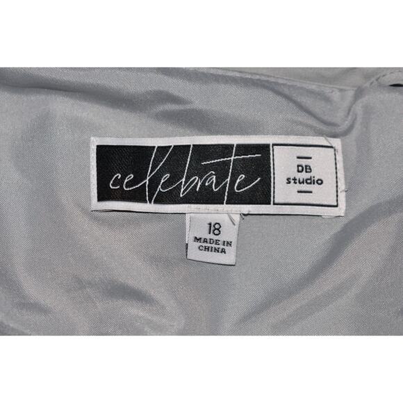 CELEBRATE DB STUDIO NEW $100 Ruffle Spaghetti Strap Chiffon Bridesmaid‎ Dress 18 - Picture 6 of 6